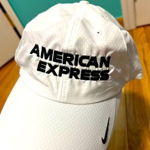 NEW Dry-Fit Nike Golf Hat Embroidered With American Express Logo